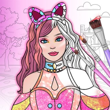 Dress Up Games & Coloring Book